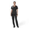 Force Cross-Flex Flex-Panel-Scrub-Oberteil mit V-Ausschnitt für Damen
