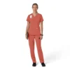 Force Cross-Flex Flex-Panel-Scrub-Oberteil mit V-Ausschnitt für Damen