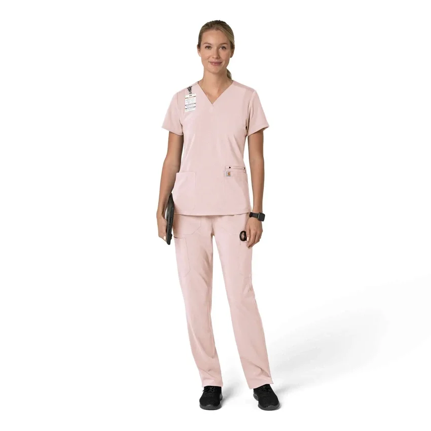Force Cross-Flex Flex-Panel-Scrub-Oberteil mit V-Ausschnitt für Damen