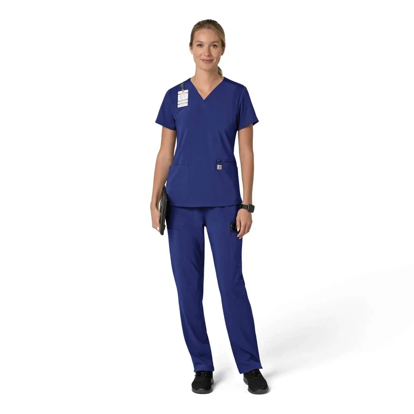 Force Cross-Flex Flex-Panel-Scrub-Oberteil mit V-Ausschnitt für Damen