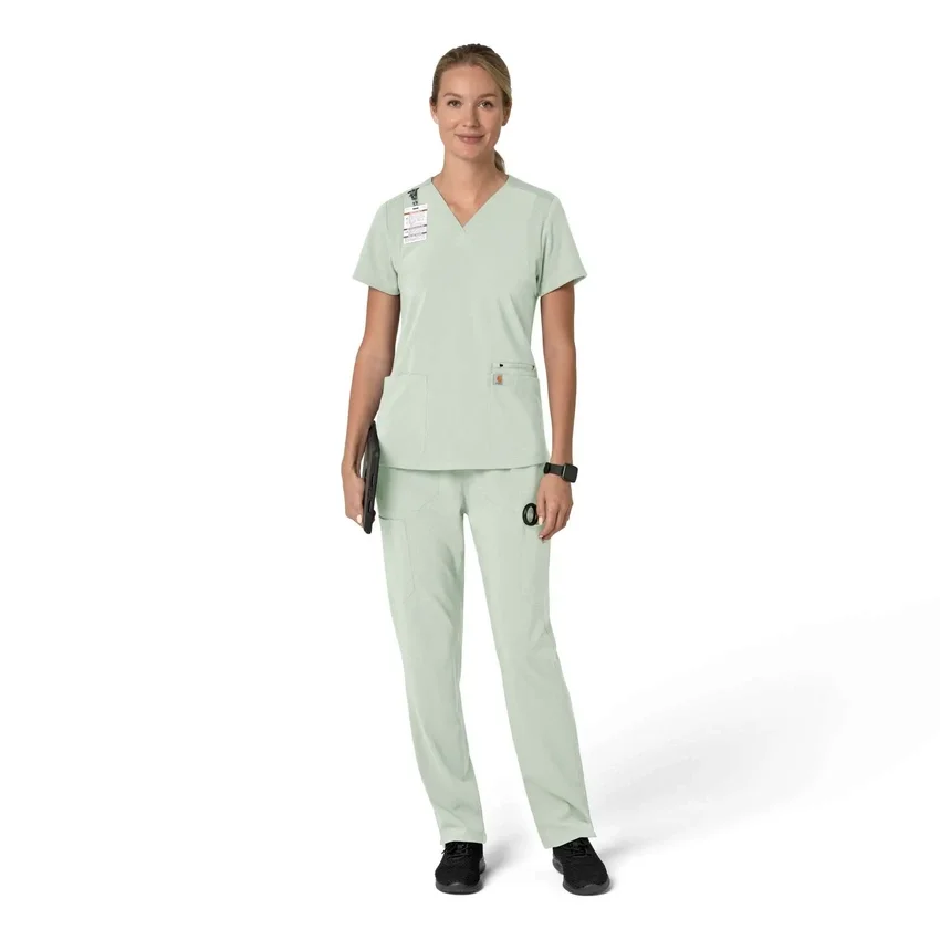 Force Cross-Flex Flex-Panel-Scrub-Oberteil mit V-Ausschnitt für Damen