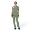 Force Cross-Flex Flex-Panel-Scrub-Oberteil mit V-Ausschnitt für Damen