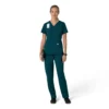 Force Cross-Flex Flex-Panel-Scrub-Oberteil mit V-Ausschnitt für Damen
