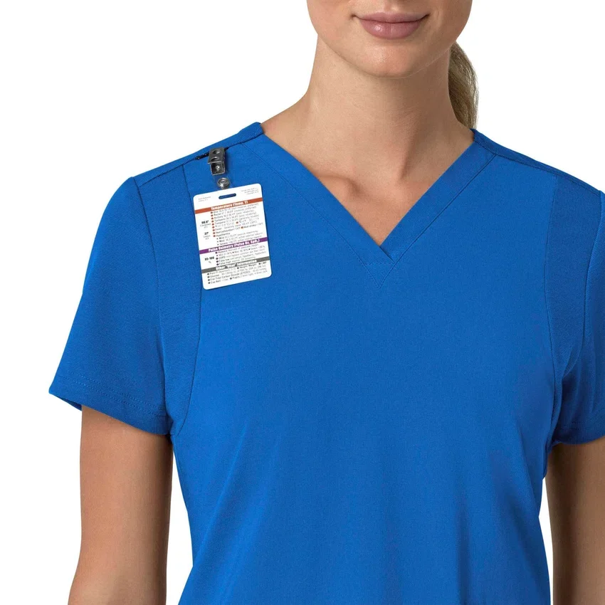 Force Cross-Flex Flex-Panel-Scrub-Oberteil mit V-Ausschnitt für Damen