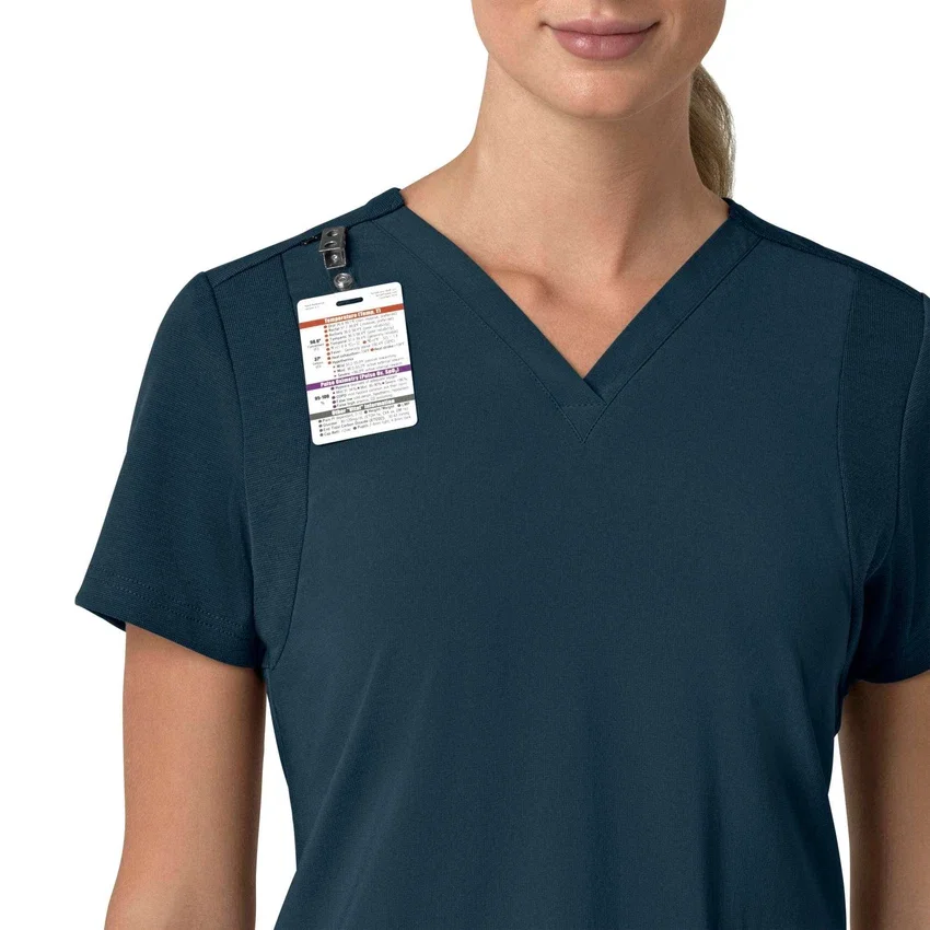 Force Cross-Flex Flex-Panel-Scrub-Oberteil mit V-Ausschnitt für Damen