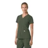 Force Cross-Flex Flex-Panel-Scrub-Oberteil mit V-Ausschnitt für Damen