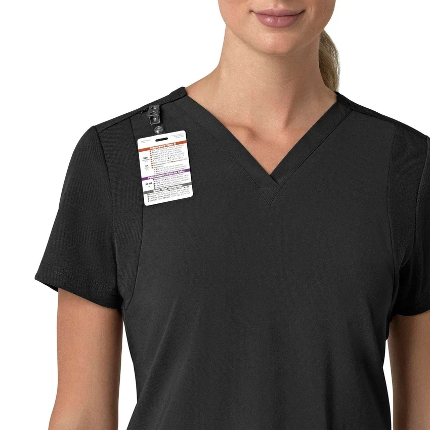 Force Cross-Flex Flex-Panel-Scrub-Oberteil mit V-Ausschnitt für Damen
