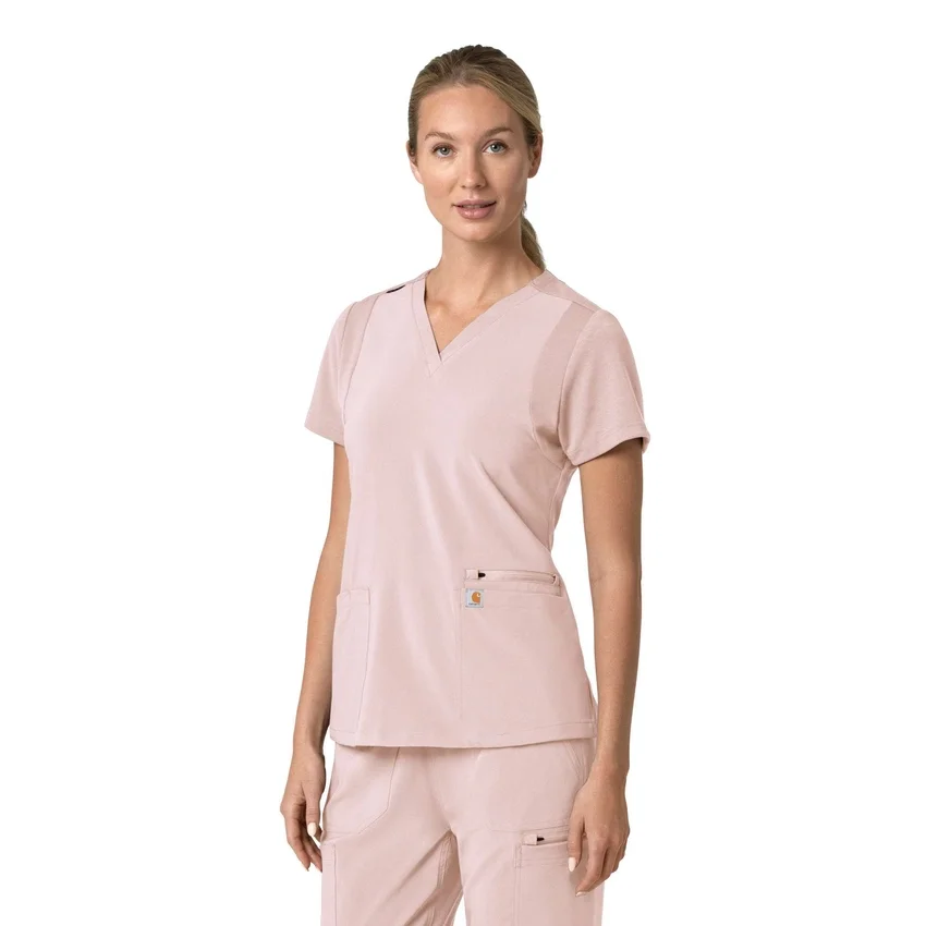 Force Cross-Flex Flex-Panel-Scrub-Oberteil mit V-Ausschnitt für Damen