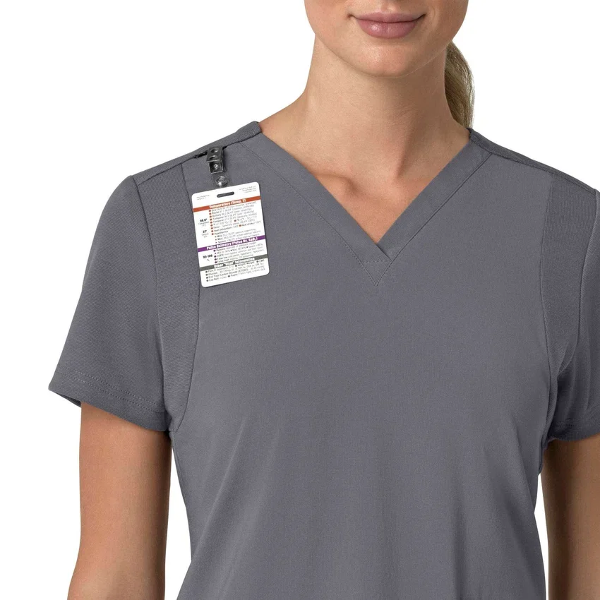 Force Cross-Flex Flex-Panel-Scrub-Oberteil mit V-Ausschnitt für Damen