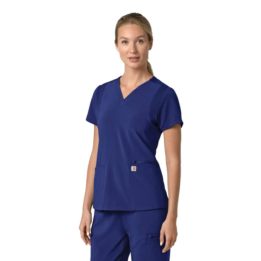 Force Cross-Flex Flex-Panel-Scrub-Oberteil mit V-Ausschnitt für Damen
