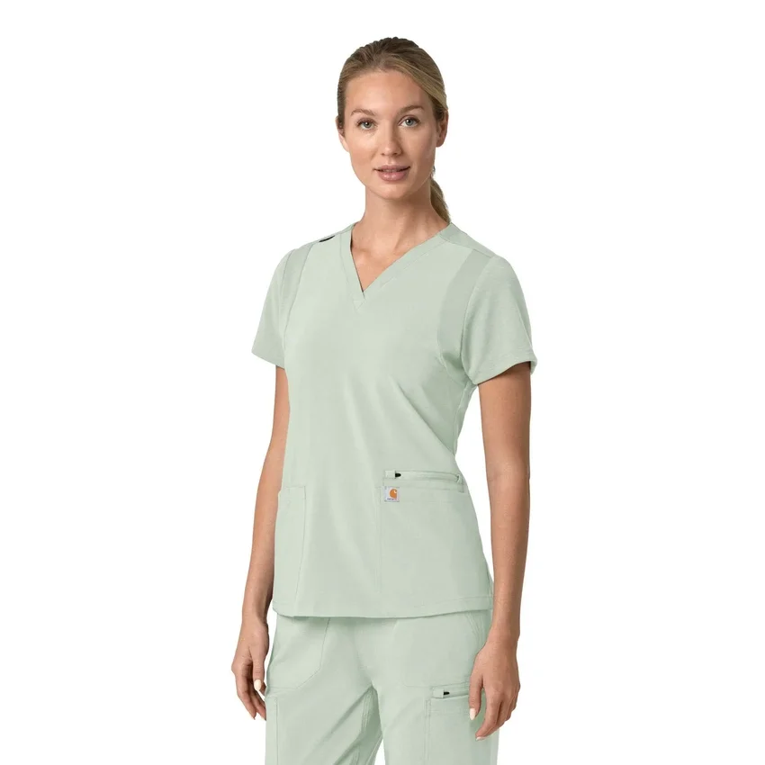 Force Cross-Flex Flex-Panel-Scrub-Oberteil mit V-Ausschnitt für Damen