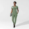 Force Cross-Flex Flex-Panel-Scrub-Oberteil mit V-Ausschnitt für Damen