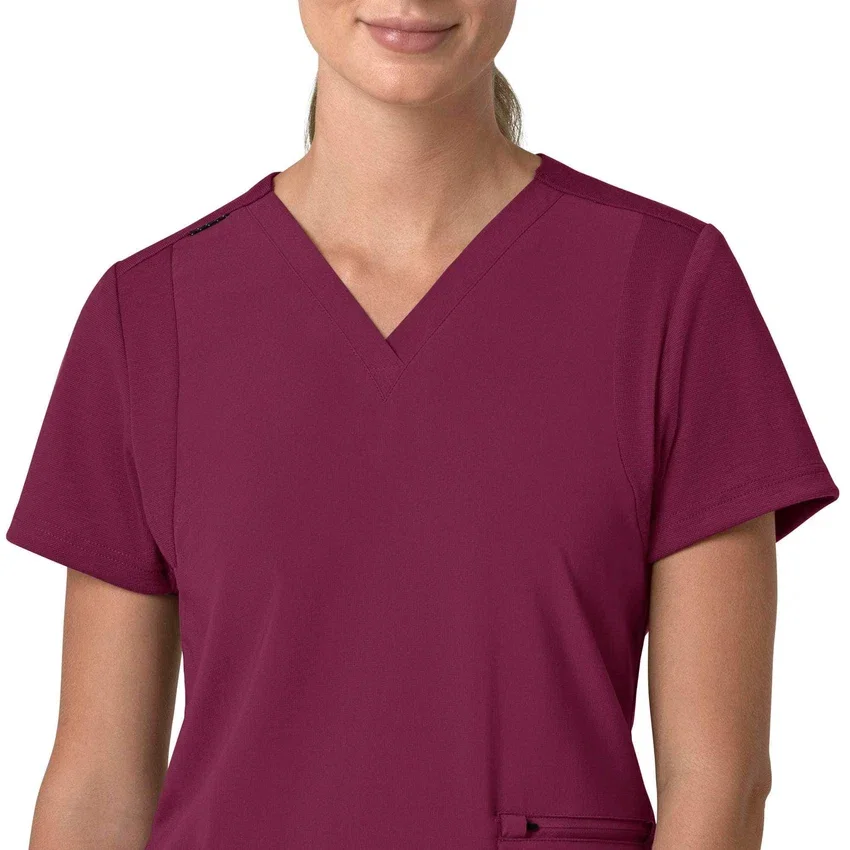 Force Cross-Flex Flex-Panel-Scrub-Oberteil mit V-Ausschnitt für Damen
