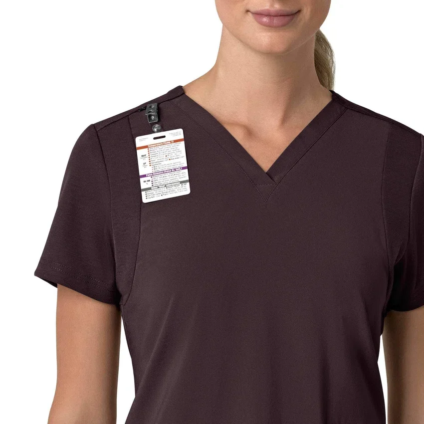Force Cross-Flex Flex-Panel-Scrub-Oberteil mit V-Ausschnitt für Damen