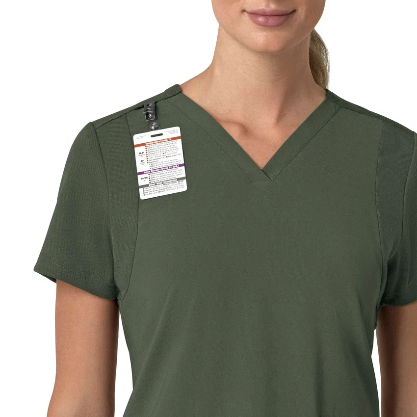 Force Cross-Flex Flex-Panel-Scrub-Oberteil mit V-Ausschnitt für Damen