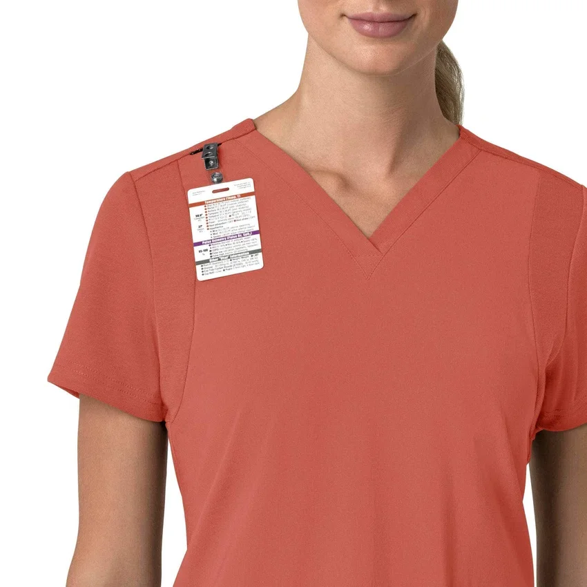 Force Cross-Flex Flex-Panel-Scrub-Oberteil mit V-Ausschnitt für Damen