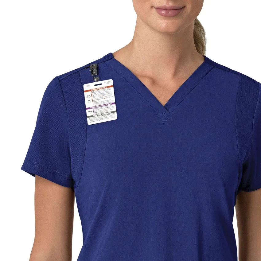 Force Cross-Flex Flex-Panel-Scrub-Oberteil mit V-Ausschnitt für Damen