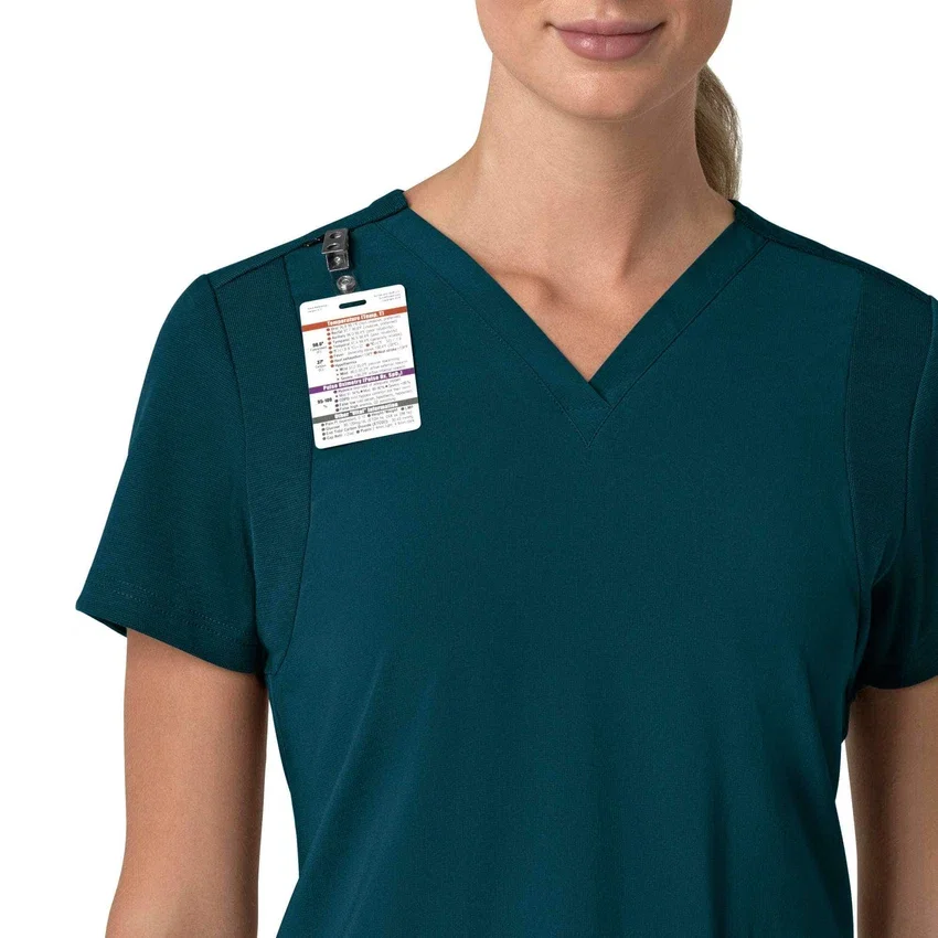 Force Cross-Flex Flex-Panel-Scrub-Oberteil mit V-Ausschnitt für Damen