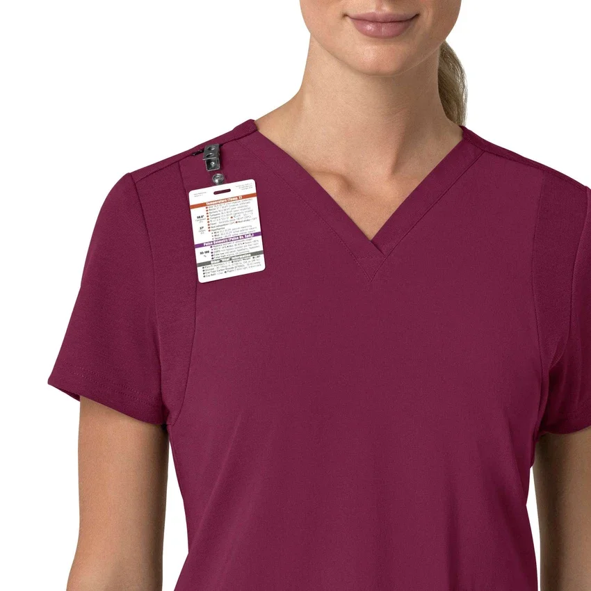 Force Cross-Flex Flex-Panel-Scrub-Oberteil mit V-Ausschnitt für Damen