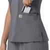 Force Cross-Flex Flex-Panel-Scrub-Oberteil mit V-Ausschnitt für Damen