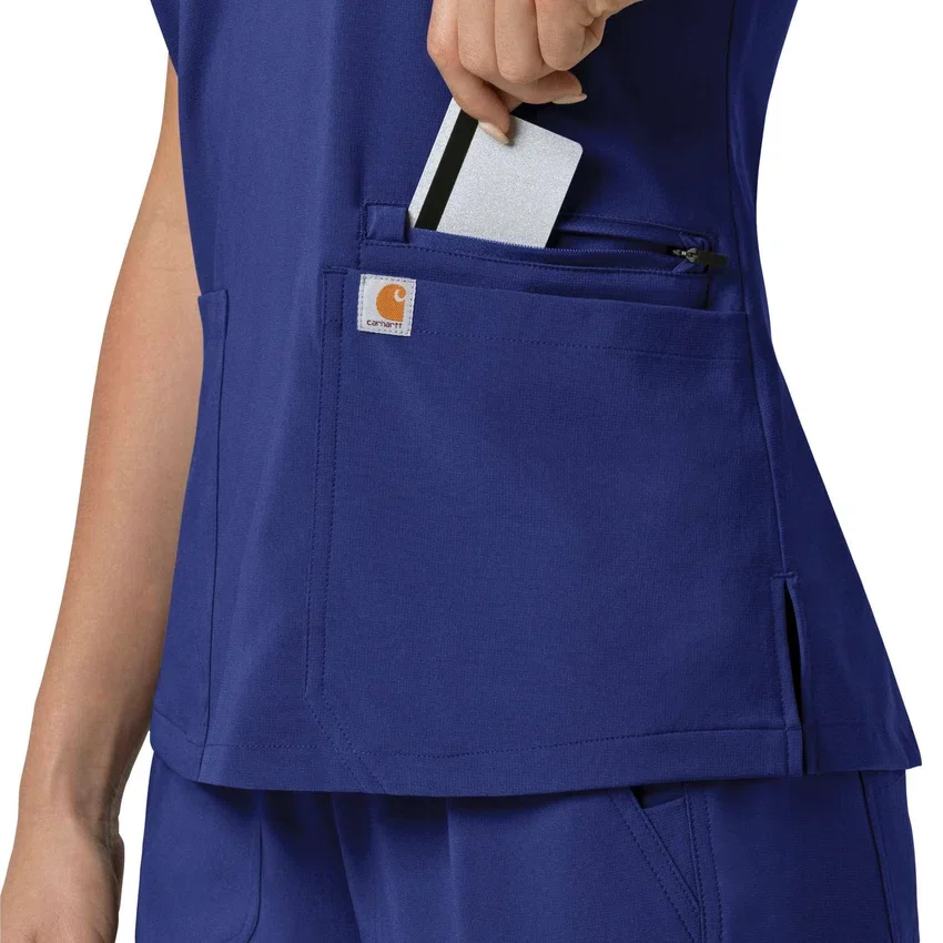 Force Cross-Flex Flex-Panel-Scrub-Oberteil mit V-Ausschnitt für Damen