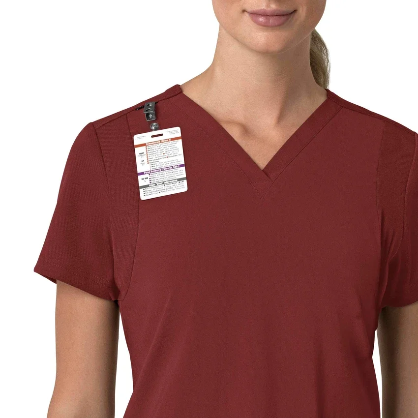 Force Cross-Flex Flex-Panel-Scrub-Oberteil mit V-Ausschnitt für Damen