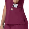 Force Cross-Flex Flex-Panel-Scrub-Oberteil mit V-Ausschnitt für Damen