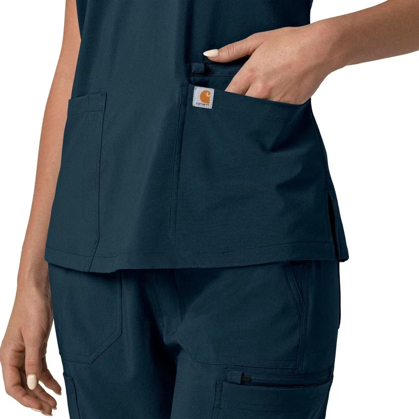 Force Cross-Flex Flex-Panel-Scrub-Oberteil mit V-Ausschnitt für Damen