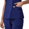 Force Cross-Flex Flex-Panel-Scrub-Oberteil mit V-Ausschnitt für Damen