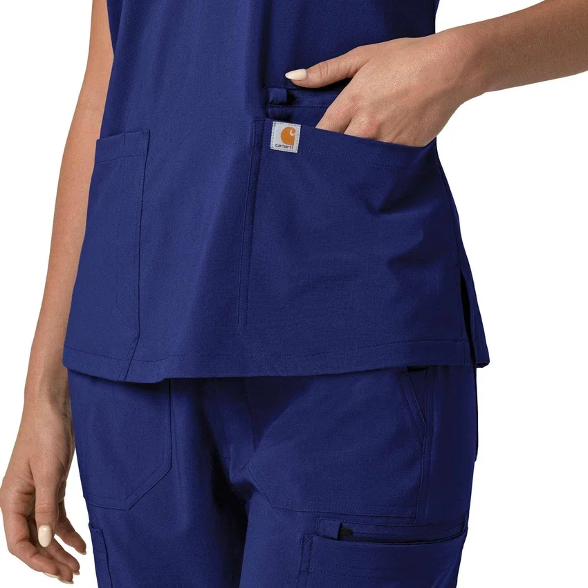 Force Cross-Flex Flex-Panel-Scrub-Oberteil mit V-Ausschnitt für Damen