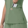 Force Cross-Flex Flex-Panel-Scrub-Oberteil mit V-Ausschnitt für Damen