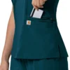 Force Cross-Flex Flex-Panel-Scrub-Oberteil mit V-Ausschnitt für Damen