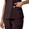 Force Cross-Flex Flex-Panel-Scrub-Oberteil mit V-Ausschnitt für Damen