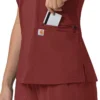 Force Cross-Flex Flex-Panel-Scrub-Oberteil mit V-Ausschnitt für Damen