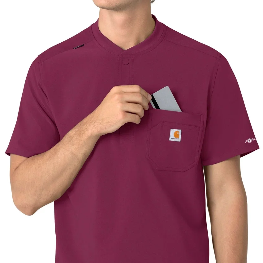 Force Cross-Flex Henley-Scrub-Oberteil für Herren