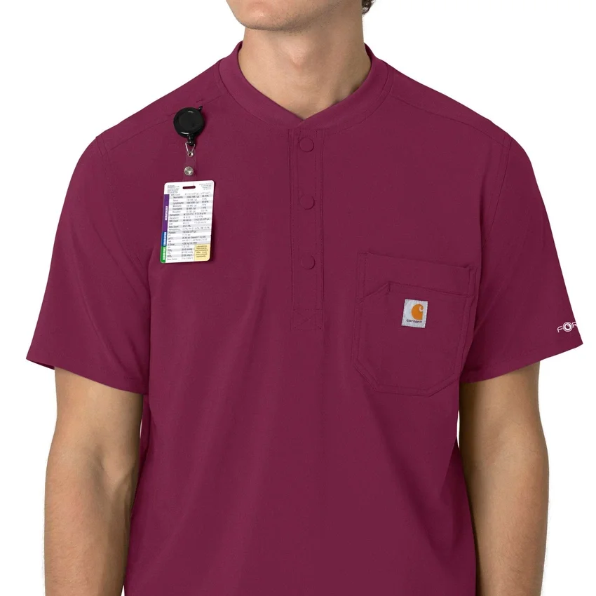 Force Cross-Flex Henley-Scrub-Oberteil für Herren