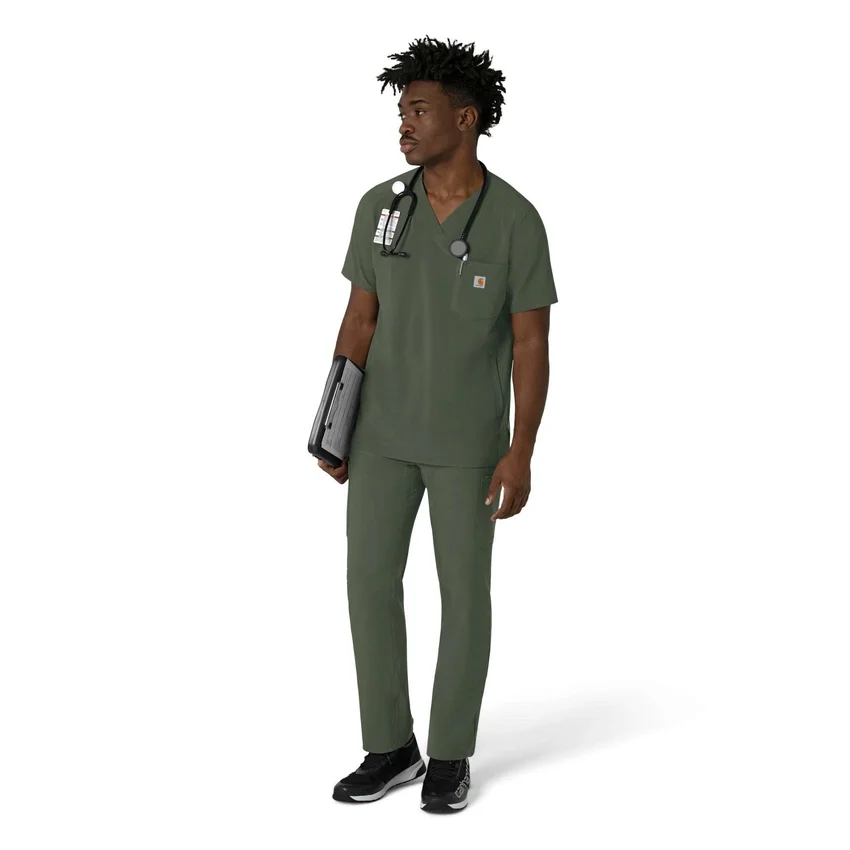 Force Cross-Flex Herren-Operationshemd mit V-Ausschnitt