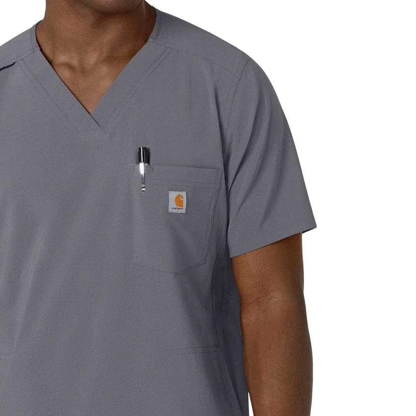 Force Cross-Flex Herren-Operationshemd mit V-Ausschnitt