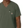 Force Cross-Flex Herren-Operationshemd mit V-Ausschnitt