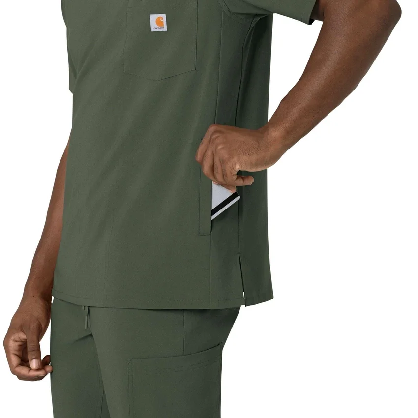 Force Cross-Flex Herren-Operationshemd mit V-Ausschnitt