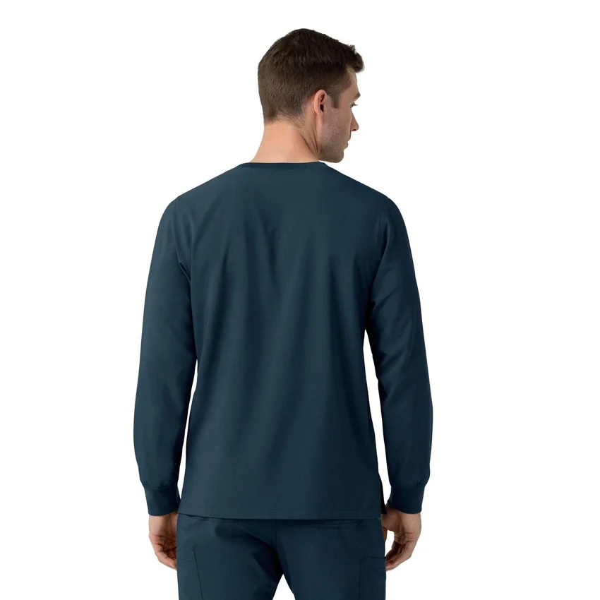 Force Cross-Flex Langarm-Scrub-Oberteil mit Rundhalsausschnitt