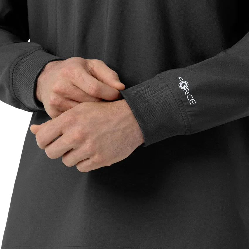 Force Cross-Flex Langarm-Scrub-Oberteil mit Rundhalsausschnitt