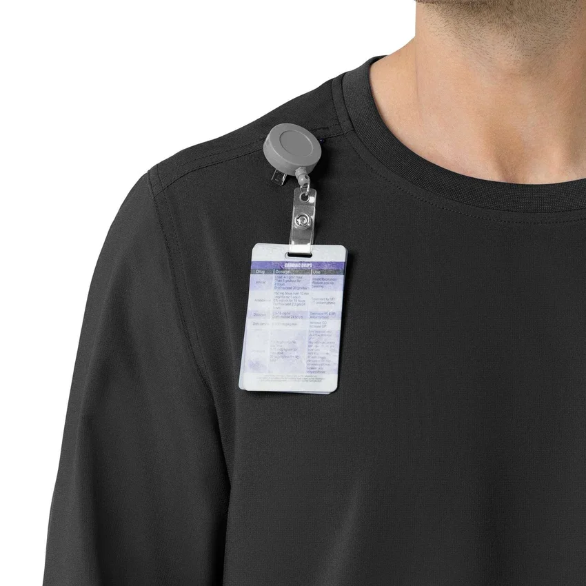 Force Cross-Flex Langarm-Scrub-Oberteil mit Rundhalsausschnitt