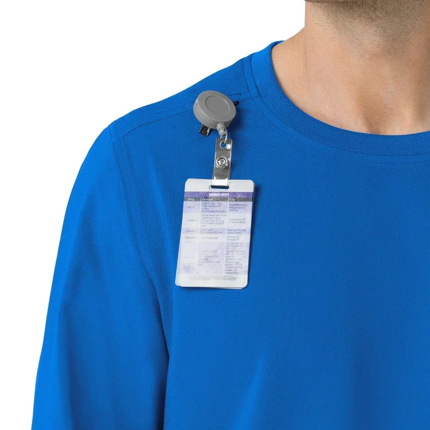Force Cross-Flex Langarm-Scrub-Oberteil mit Rundhalsausschnitt