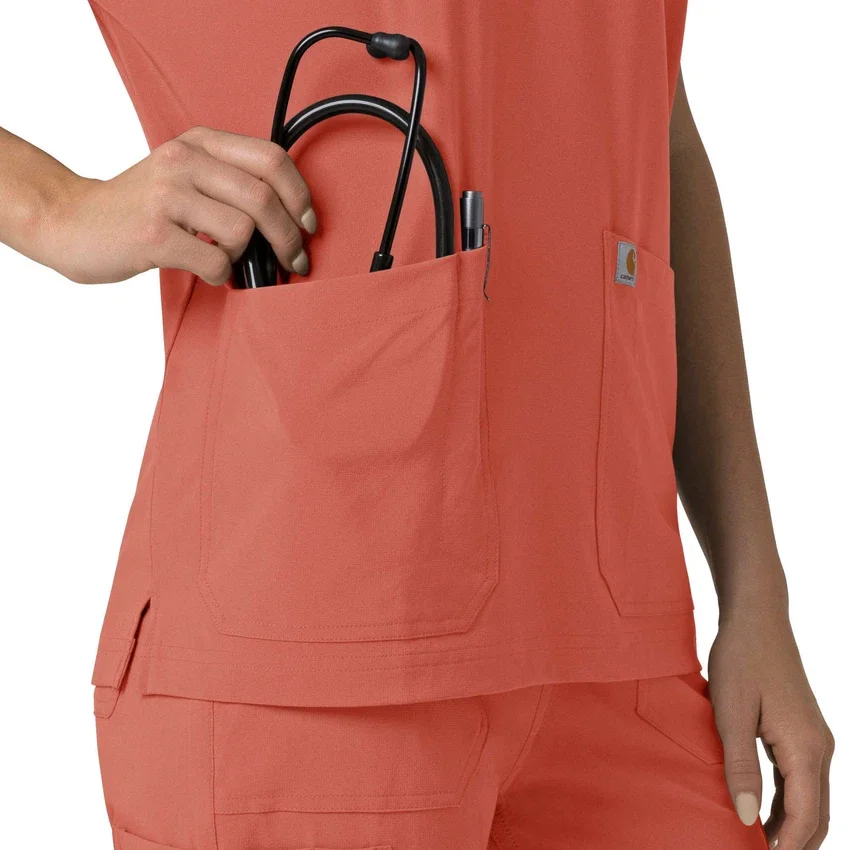 Force Cross-Flex Oversized-Obershirt mit V-Ausschnitt für Damen