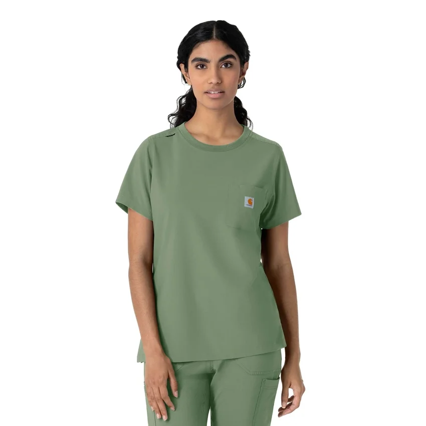 Force Cross-Flex Scrub-Oberteil für Damen mit Rundhalsausschnitt