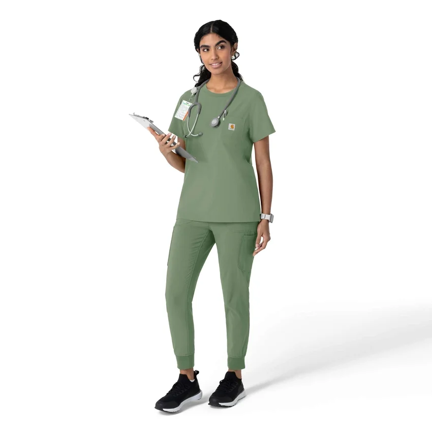 Force Cross-Flex Scrub-Oberteil für Damen mit Rundhalsausschnitt