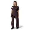 Force Cross-Flex Scrub-Oberteil für Damen mit Rundhalsausschnitt