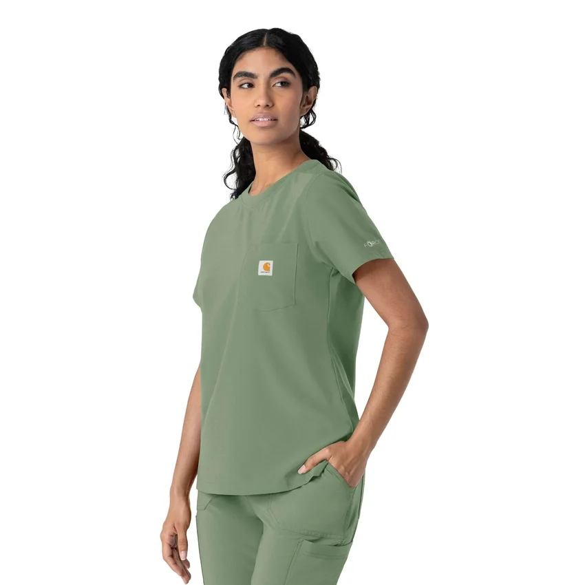 Force Cross-Flex Scrub-Oberteil für Damen mit Rundhalsausschnitt