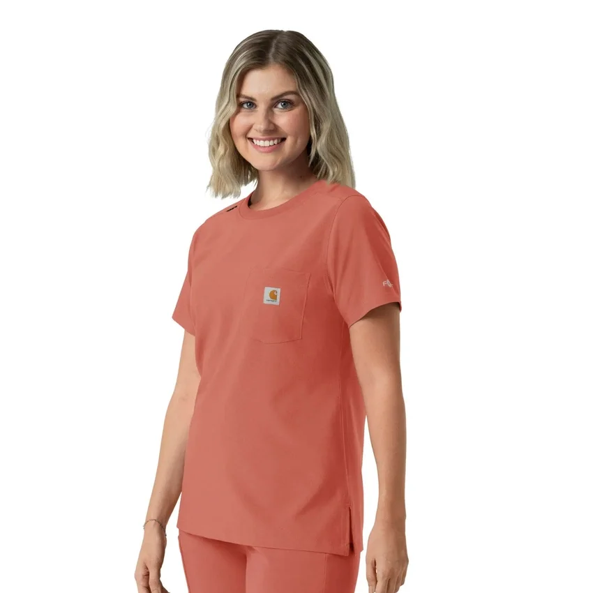 Force Cross-Flex Scrub-Oberteil für Damen mit Rundhalsausschnitt